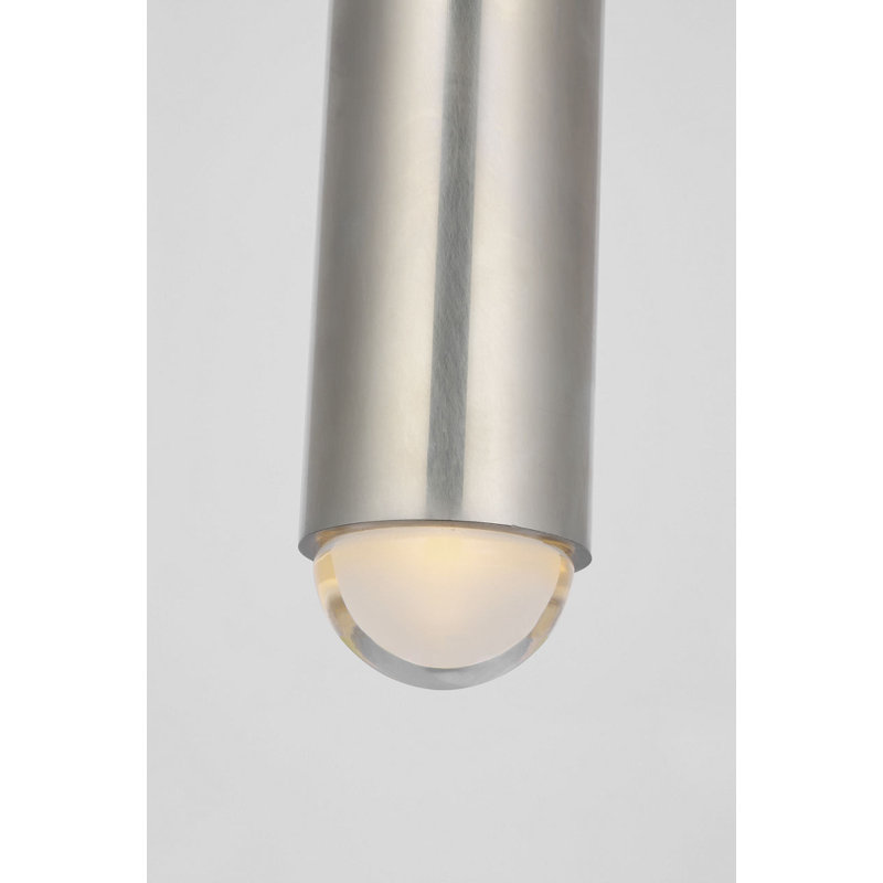 Ebell Flush Mount, Antique Nicke, 36" H x 4.5" W x 4.5" D