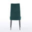 Ensemble de 2 chaises de salle à manger réglables en velours vert-1885900350