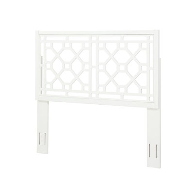 Tête de lit blanche pour lit double / grand lit, conception classique, bois, hauteur réglable, confort optimal grand / double, structure en bois de peuplier, structure de lit en métal universelle compatible