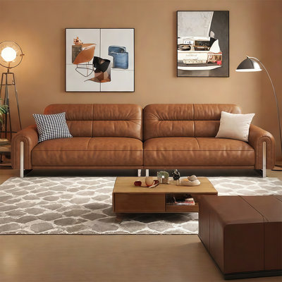 French-style simple and retro straight-row sofa