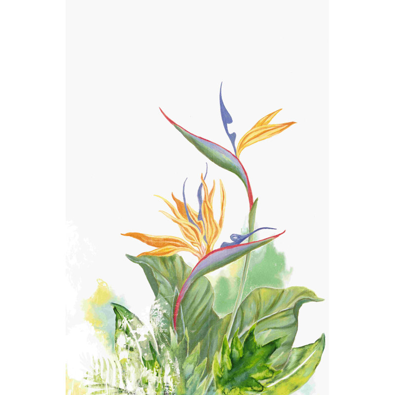 Peinture florale majestueuse - peinture sur toile tendue, H 18 po x l 12 po