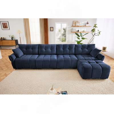 Versatile Configurable Sofa With Ottoman, Premium Materials For Comfort And Style