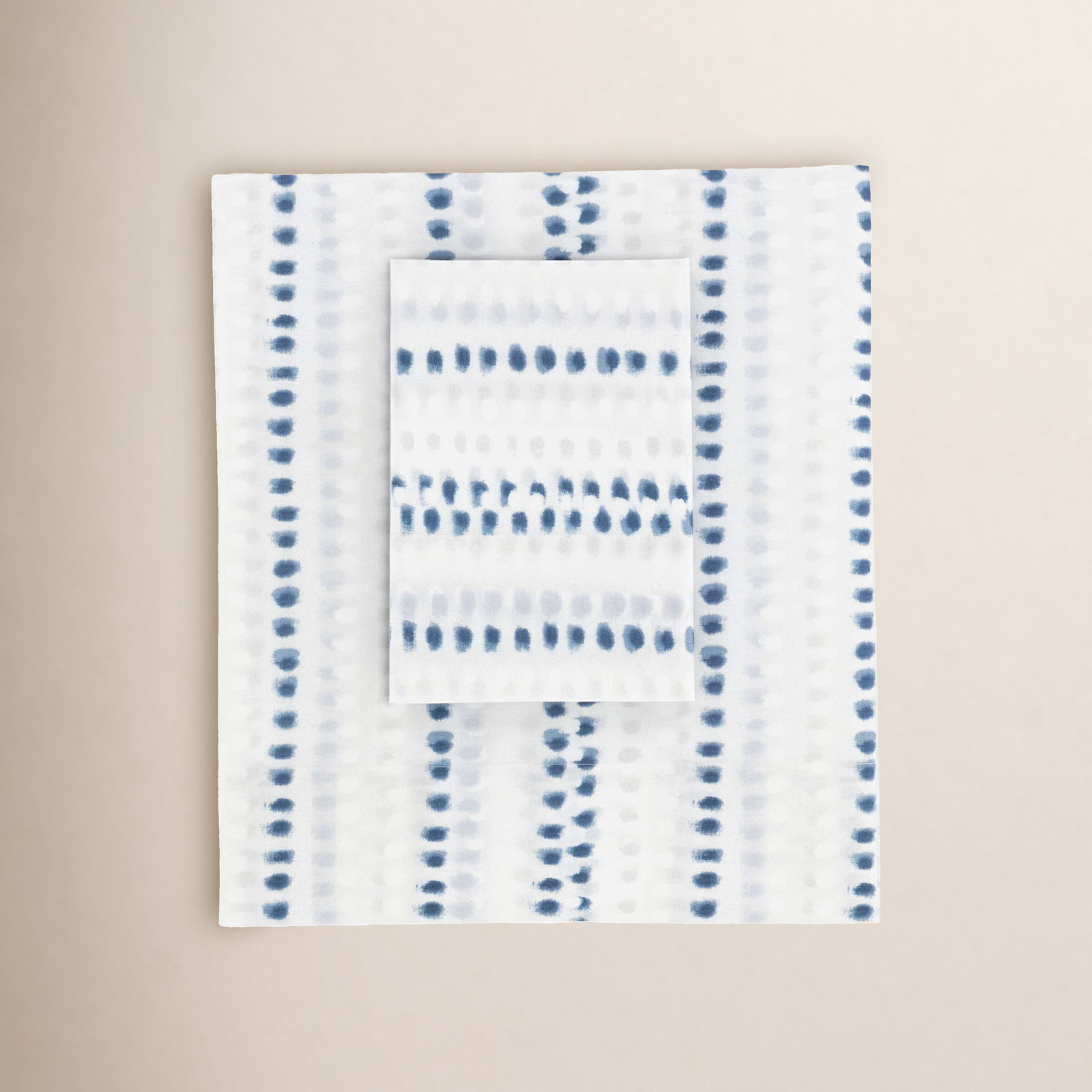 Ink Dots Cotton Sheet Set, King Sheet Set