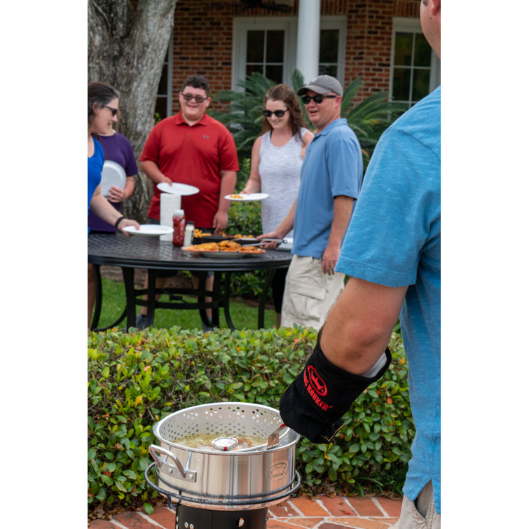 King Kooker 1224 24 Cooker with 10 Quart Aluminum Fry Pan & Basket