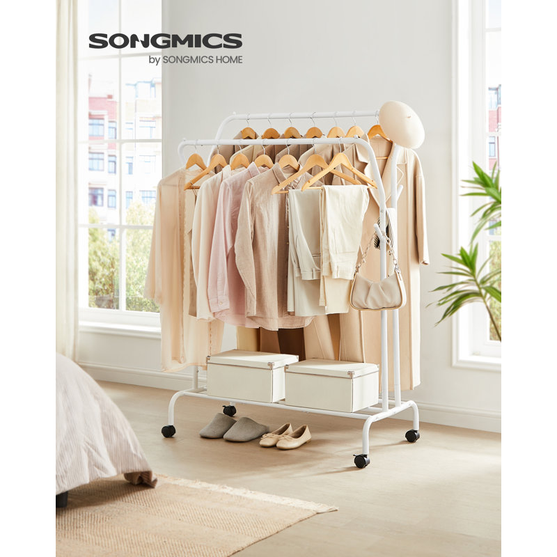 Sarka 103.5 cm Rolling Clothes Rack