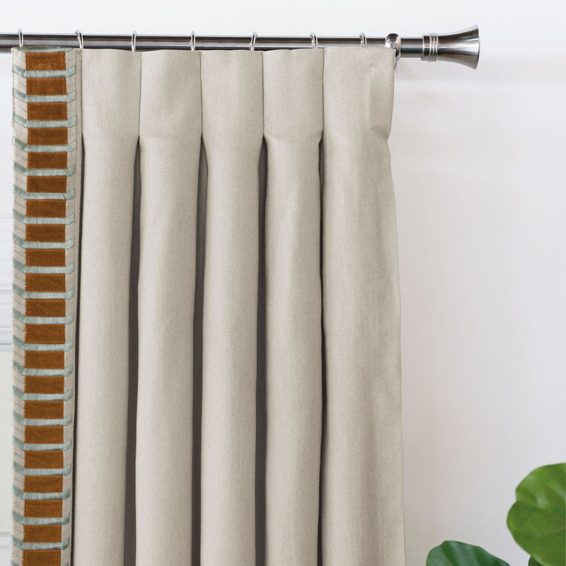 Rufus Room Darkening Curtain, 40" W x 96" L, Left