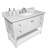 Wenty 13.625'' White Stone Rectangular Bathroom Sink
