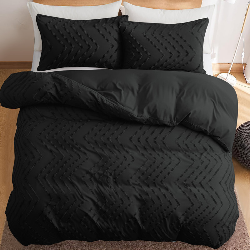 Ensemble de housse de couette Maresca, Cercle gris clair, Housse de couette pour lit simple + 1 taie d'oreil