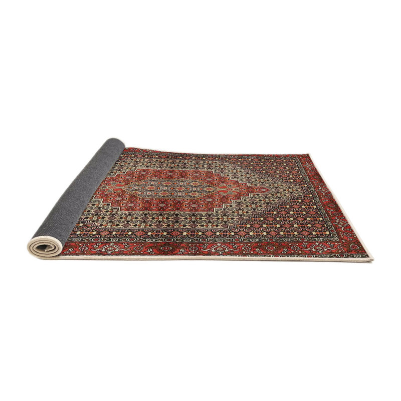 Tapis oriental rouge / beige, Rond 7 pi