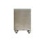 Table de chevet en velours beige Lucienne