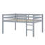 Lit mezzanine en bois avec échelle-727501769