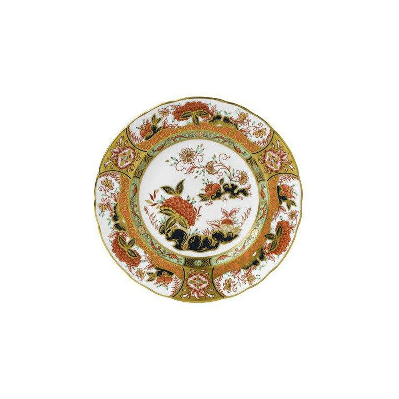 Imari Handmade Bone China Salad/Dessert Plate, Green