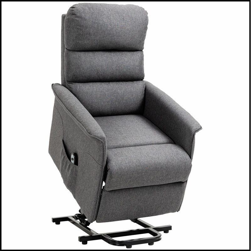 Fauteuil inclinable électrique avec télécommande pour personnes âgées, inclinaison réglable et repose-pieds surélevé pour un confort ultime.