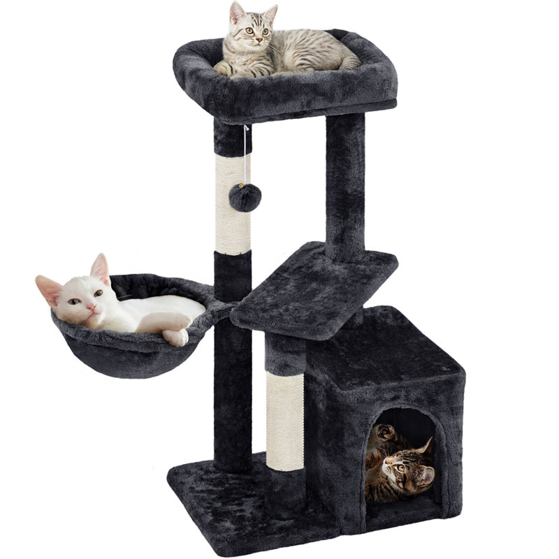Arbre à chat 33 ", Noir