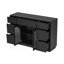 Armoire de rangement avec 2 portes et 7 tiroirs, armoire de salon-393826676