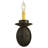 Rustic Lodge Candle Wall Light