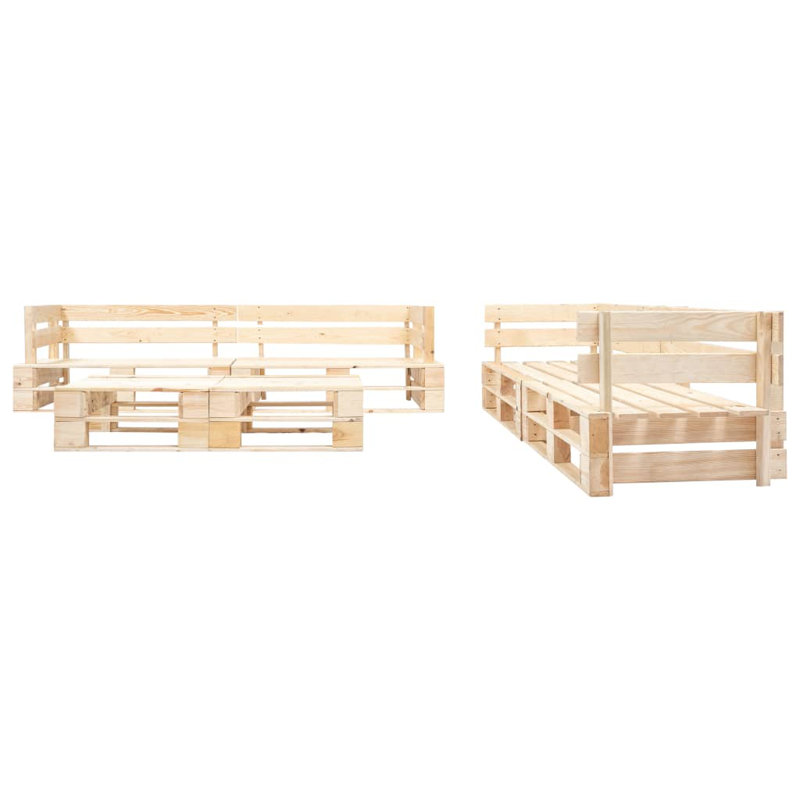 Galles Solid Wood 6 - Person Seating Group, Wood