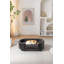 Lit pour chien en bois massif avec dossier et coussin Chetanna-122266675-122266676
