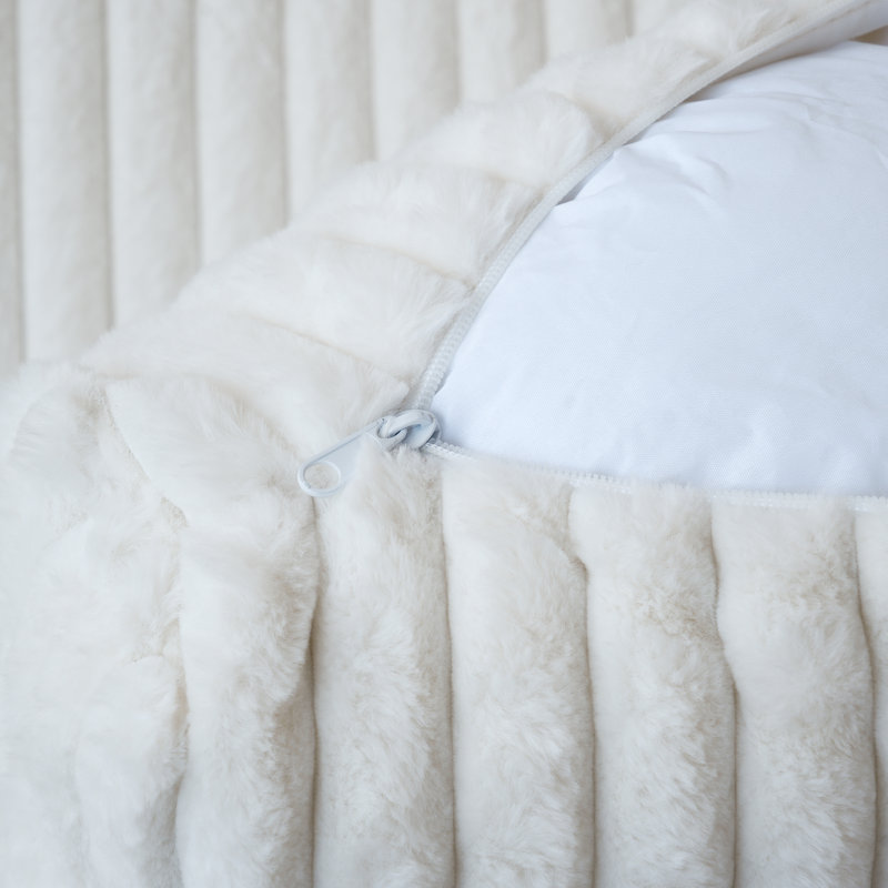 Canapé modulaire rembourré à accoudoirs larges, 3, Beige, H 25,6 po x l 118,11 po x P 39,37 po