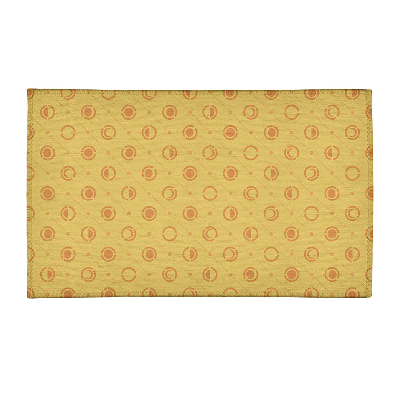 Tapis jaune lune phases, Rectangle 2 pi x 3 pi