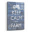  «Keep Calm & Farm 1» par Alonzo Saunders, art mural en verre acrylique, 12 po x 16 po