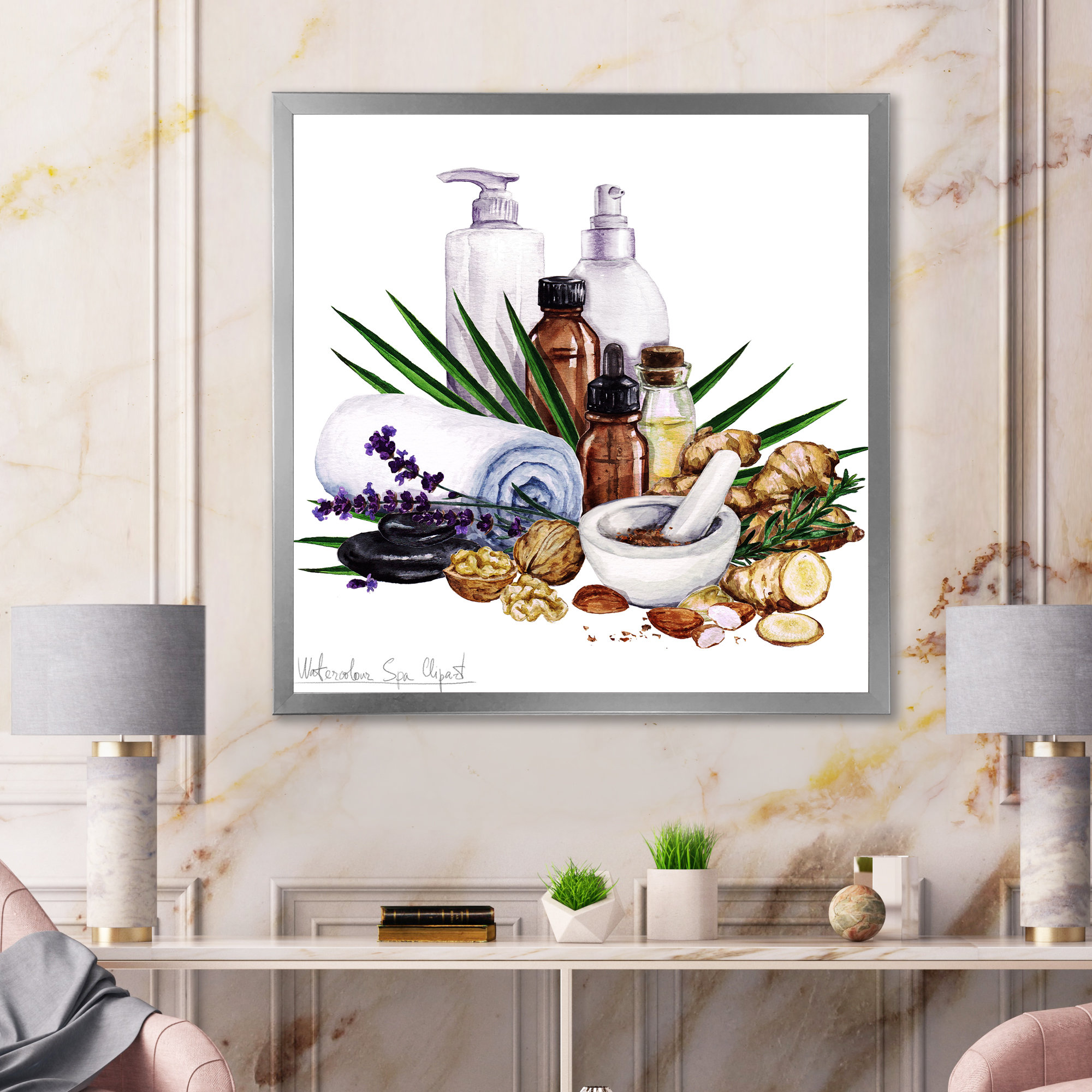  Purple Zen Wall Art Spa Bathroom Decor Canvas Prints Lavender  Candles Stone Painting Pictures Wall Decor Framed Modern Artwork Decor for  Bathroom Living Room 16x20: Posters & Prints