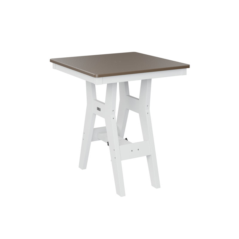 Table de salle à manger carrée 28 po Bulger, H 30,37 po x l 28 po x P 28 po, Bronze martelé