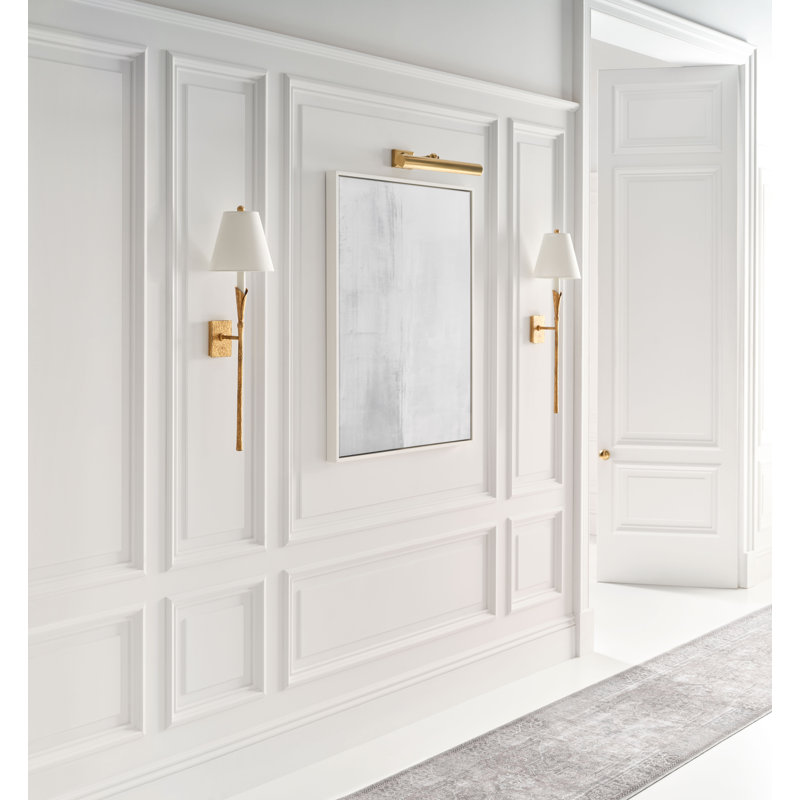 Chapman and Myers Aiden Large Tail Sconce, Gilded Iron