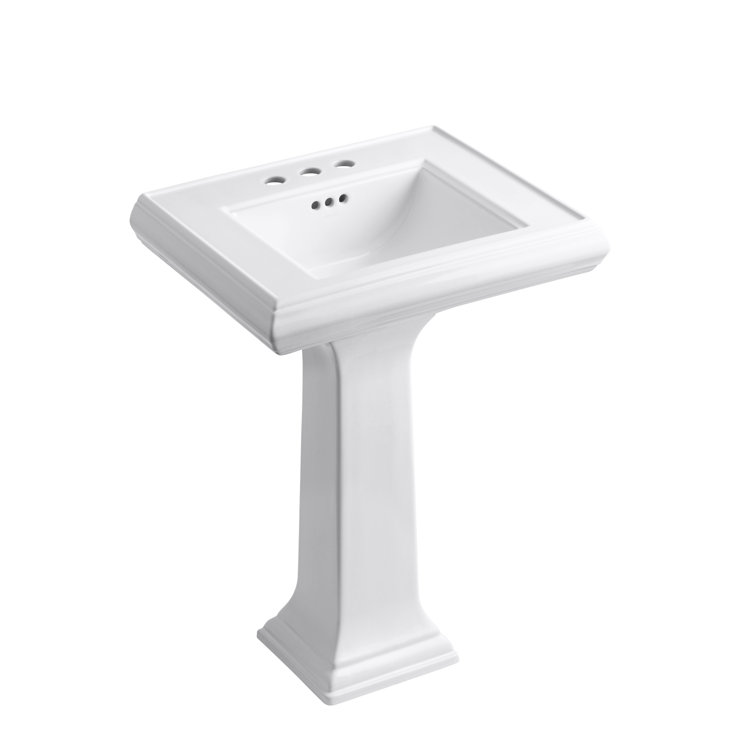 Memoirs® 26.375" Tall Rectangular Pedestal Bathroom Sink with Overflow