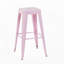 Tabouret de bar de 76 cm (30 pouces) de hauteur comptoir, ensemble de 2 tabourets de bar en métal sans dossier, non empilables-491384994-491385020