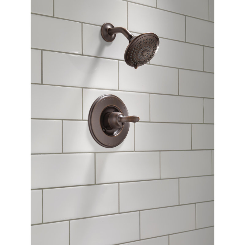 Linden 14 Series Single-Function Shower Faucet Set, Shower Valve Trim Kit, Venetian Bronze / Touch-Clean