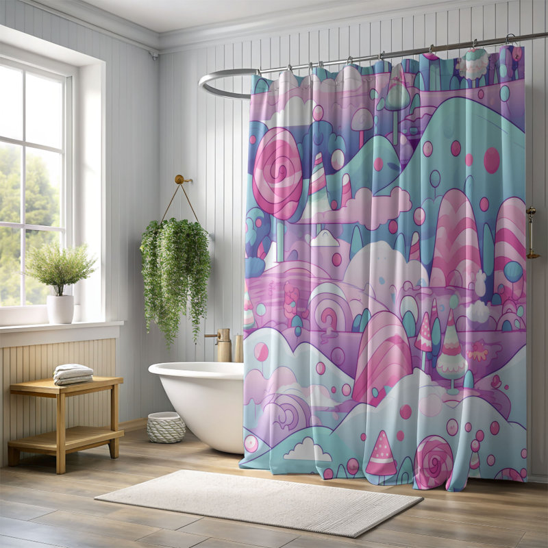 Rideau de douche Wonderland Joy - Premium, H 74 po x l 71 po