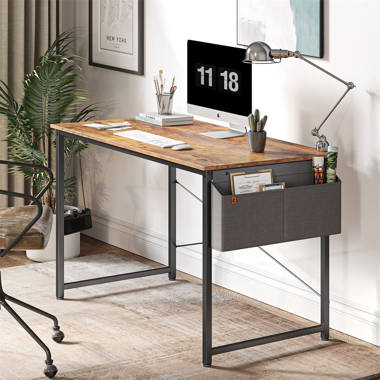 17 Stories Jaycub Corner Desk Computer Desk with Storage Shelves Triangle  Writing End Table for Small Space Bedroom