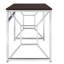 Bureau en aggloméré / chrome Martha