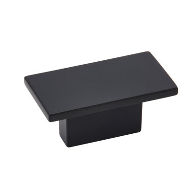 Poignée d'armoire noire matte de 1-9 / 16 po (40 mm) Prominent - paquet de 10