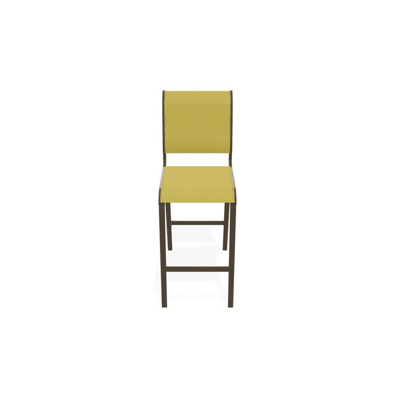 Tabouret de bar 29,5 po Holna, Bois de plage texturé, Jaune 43D