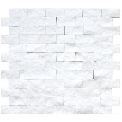 1" x 2" Marble Brick Joint Mosaic Wall & Floor Tile