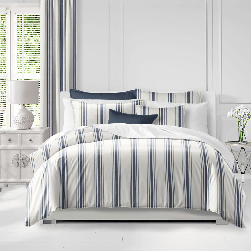 Woodchester Navy, Full/Double Duvet Cover + 2 Standard Shams