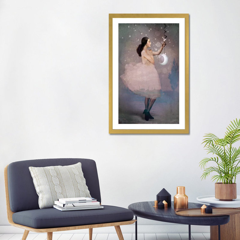 " Magic Ribbon " by Catrin Welz-Stein, Gold Paper, 32" H x 24" W x 1" D, White