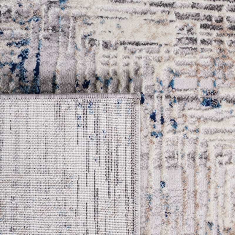 Tapis bleu / gris Neuman Vogue 117, Rectangle 8 pi x 10 pi