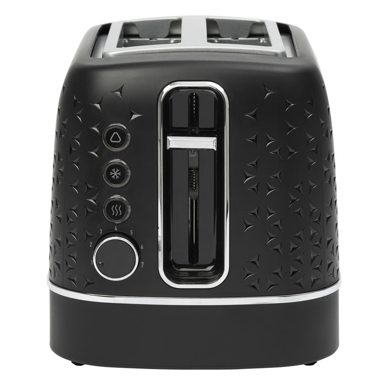 HADEN Starbeck 2-Slice Toaster, Black/Chrome