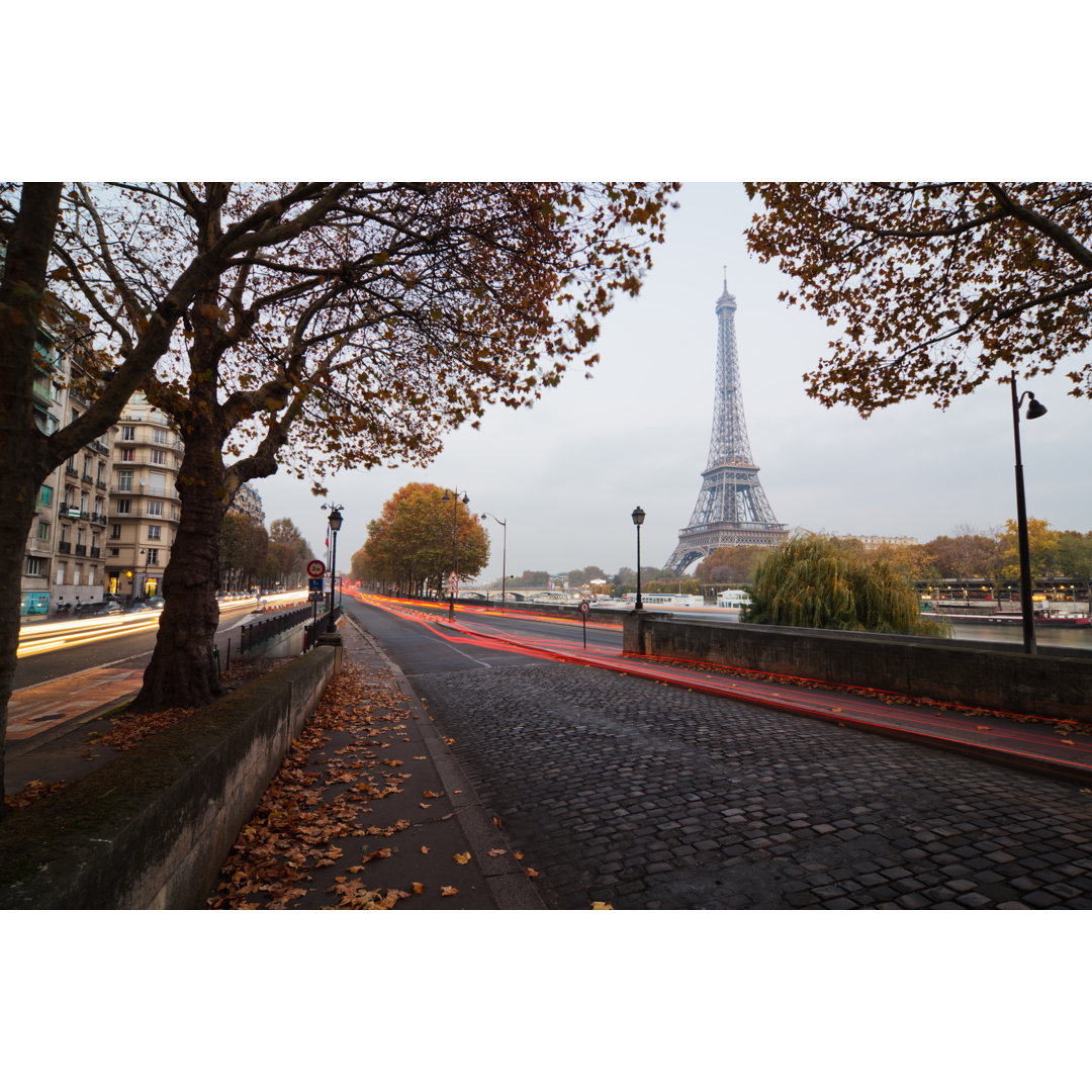 Straßenansicht von Paris - Kunstdrucke auf Leinwand