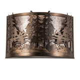 Rustic Lodge 4 - Light Flush Mounted Sconce
