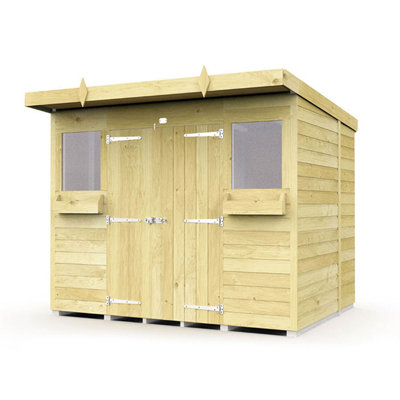 8ft x 6ft Pent Summer Shed
