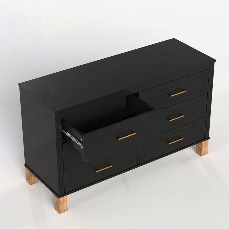 Table d'entrée en bois préinstallée, Noir