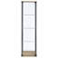 Vitrine 3 tablettes en verre transparent