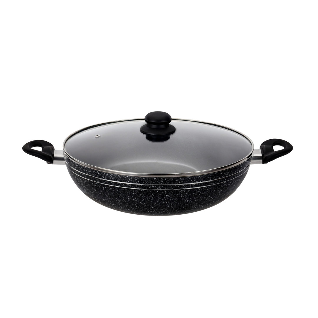 ROYALFORD Aluminium Wok Pan Induction Safe Frying Pan with Non-Stick Coating