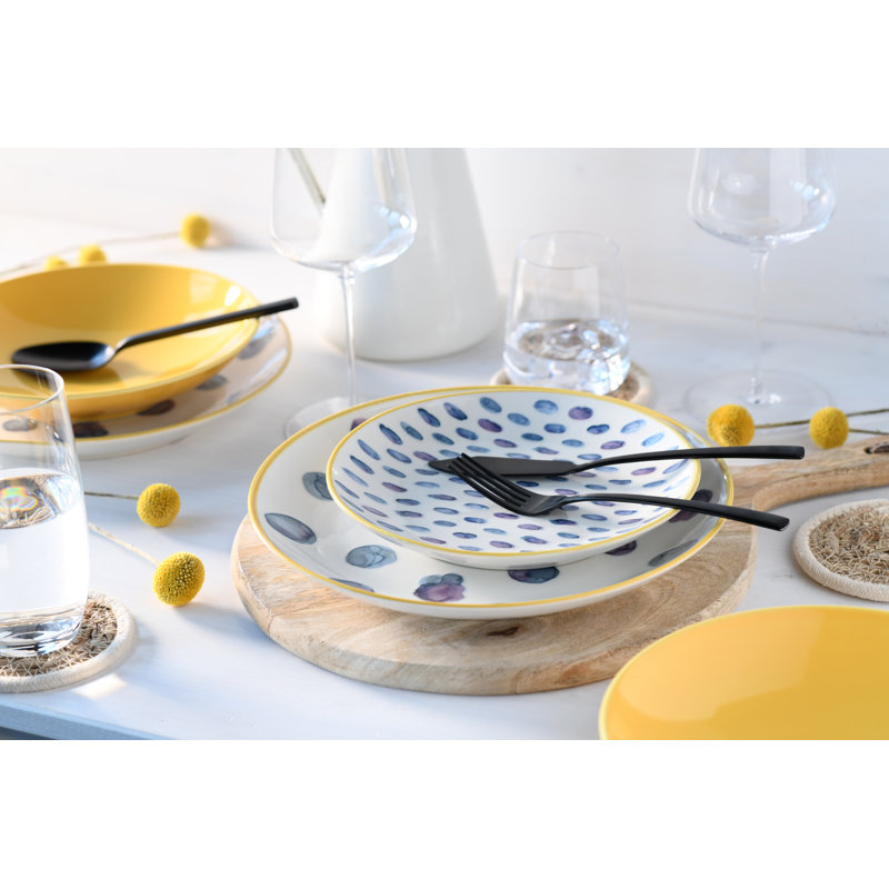 Maisie Piece Stoneware Dinnerware Set - Service for 4