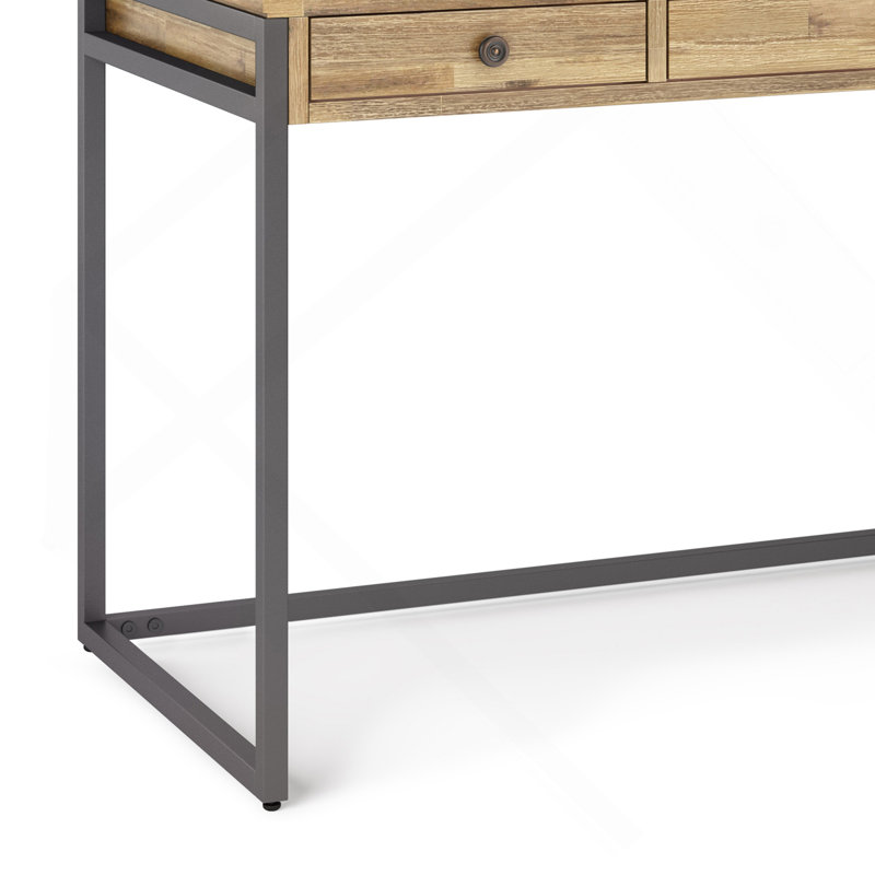 Bureau - blé doré vieilli, Brun clair/noir