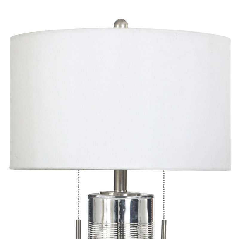 Glass Table Lamp - Morienval - White Shade